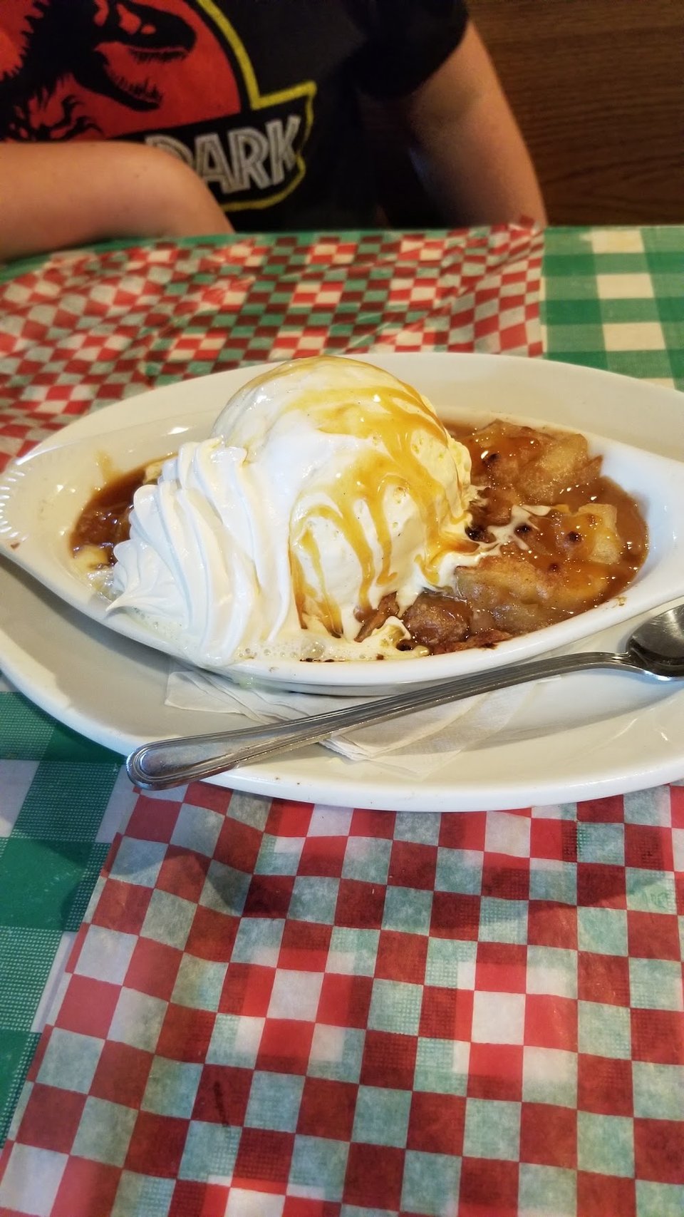 Baked Apple Crisp a La Mode